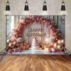 Fundal Decorațiune Petrecere de Ziua de Naștere   Fundal cu Model de Trandafiri   Fundal Foto