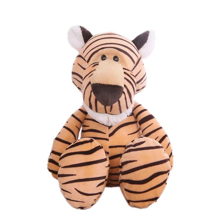 

Stuffed Plush Animals Toys Soft Dolls Jungle Lion Elephant Tiger Dog Fox Monkey Deer Children Gift Kawaii Baby Kids Hobbie Toys 25cm-28cm тигровий