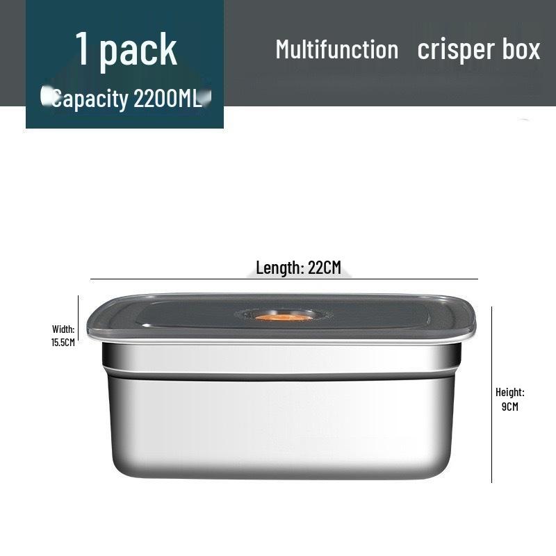 Customizable Stainless Steel Fresh-Keeping Food Grade Lunch Box with Lid