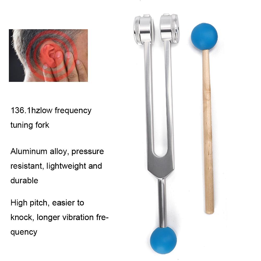 OM136.1 Frequency Tuning Fork Yoga Meditation Tuning Energy Fork With Hammer