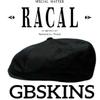 [USED] RACAL GB SKINS 8-Panel Newsboy Cap, Double Name, Punk, Rare