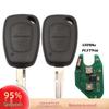 Renault 2-Tasten Schlüsselanhänger mit 433MHz ID46 PCF7946 Chip