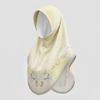 Chiffon Hijabs Women Head Wrap Square Scarf Floral Print Turban Cap