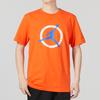 Jordan Alphabet Logo Print Round Neck Casual Knit Short Sleeve T-Shirt Men Tops Reed-Orange DV8437-817