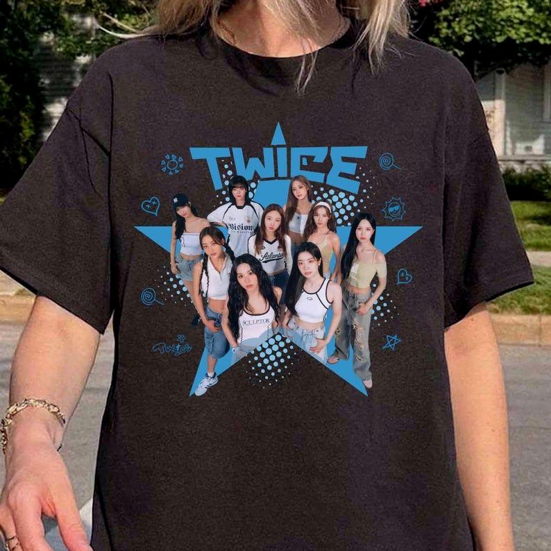 2026 Винтажная футболка с музыкального тура Twice, Футболка Twice This Is for Shirt, Четыре футболки Twice, Футболка Kpop с мирового тура Twice, Ретро футболка Twice This Is for Shirt 4XL