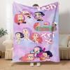 K-POP Anime Girl Group Vier Jahreszeiten Weiche Warme Decke Ganzjahres Dick Gestrickt Polyester Tagesdecke für Bett, Camping, Reisen Perfektes Geschenk
