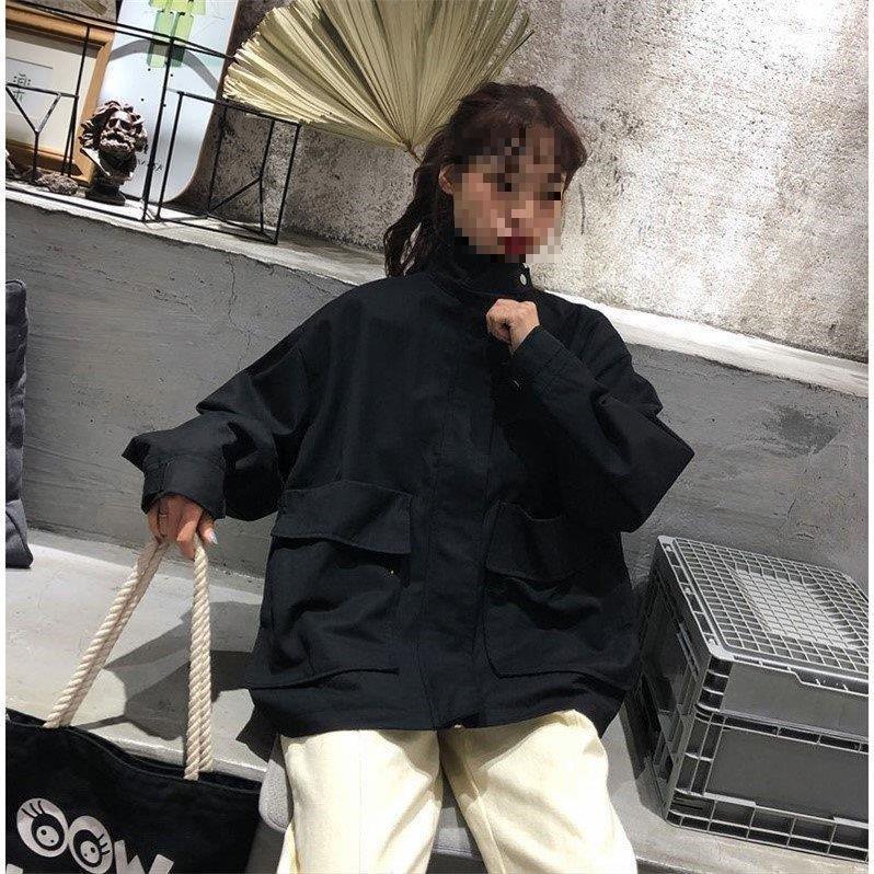 2025 Autumn/Winter Korean Style Loose Short Jacket for Female Students - Harajuku & Hong Kong Style Versatile Windbreaker.