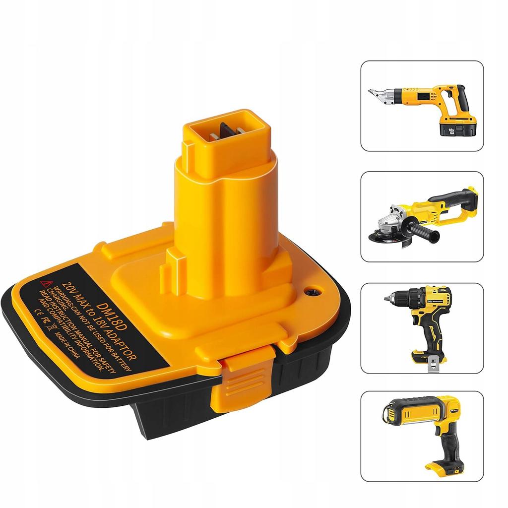 Rosfix Adapter DCA1820 do Akumulatorów Dewalt i Milwaukee – Kompatybilność z 18V/20V | Łatwy Montaż | Zwiększa Efektywność Pracy