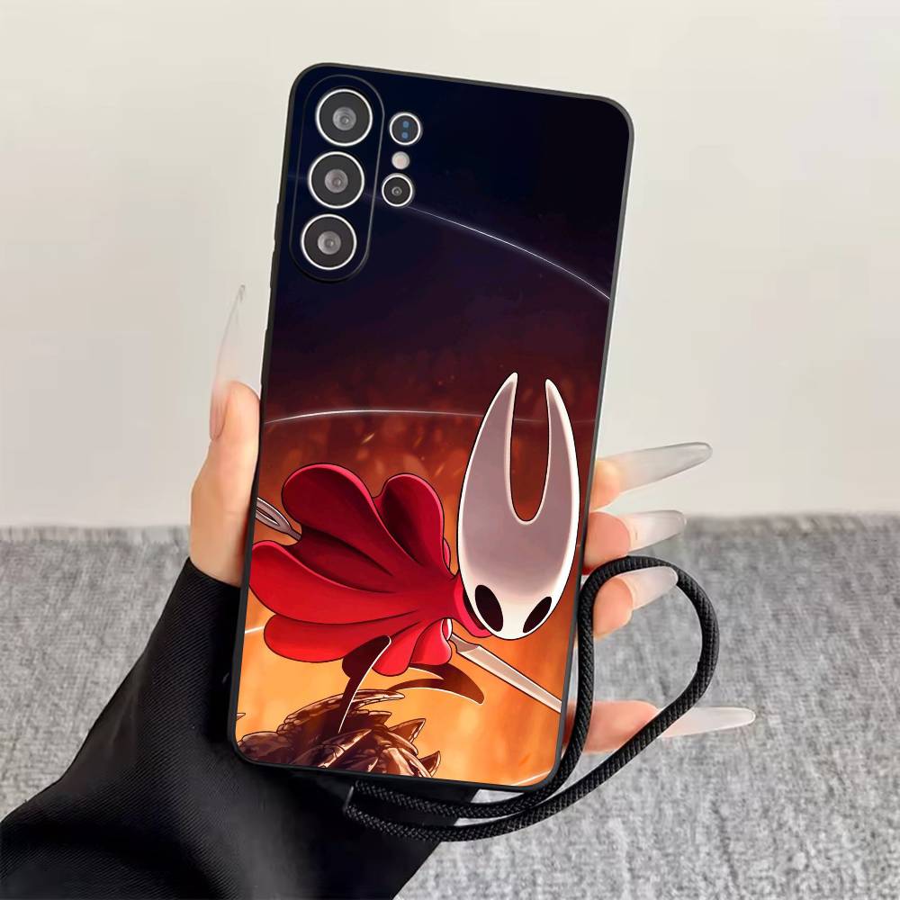 

H-Hollow Knight Чехол для телефона Черный Силиконовый Мягкий Для Samsung S25,S24,S21,S22,S23,S30,Ultra,S20,Plus,Fe,Lite Samsung S21fe