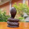 Wooden Snake Home Decor Handcrafted Animal Sculpture for Desk Living Room Bedroom Wood Carving Art Gift Chinese Year of The