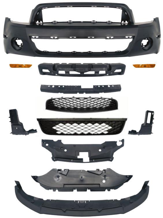 2010-2014 Ford Mustang Body Kit: Front & Rear Bumpers, Hood, Fenders
