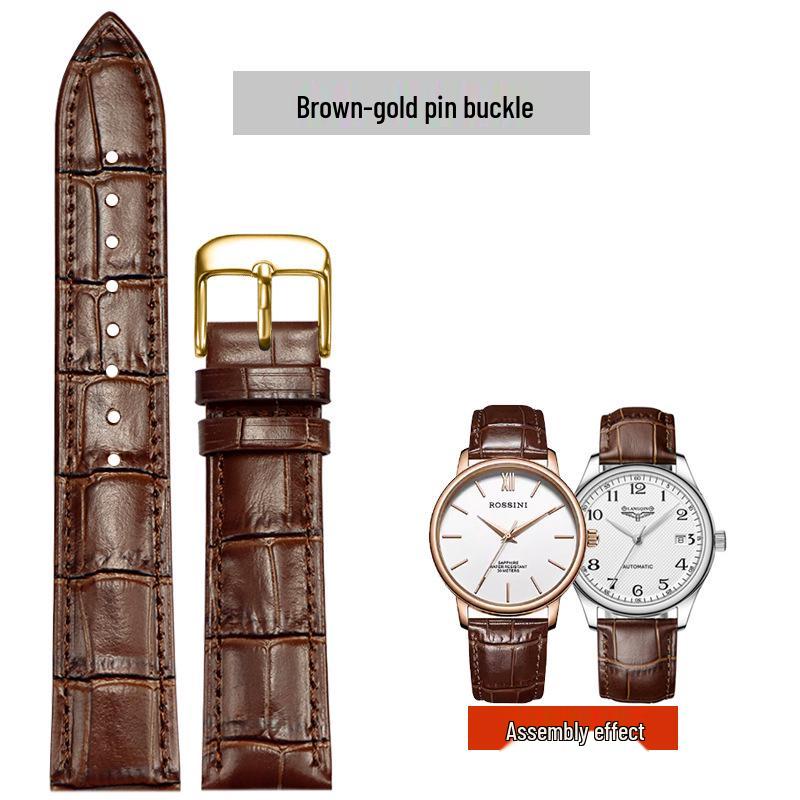 Buntes echtes Lederarmband für Herren und Damen, erste Schicht Rindsleder, 12-22 mm, Dornschließe
