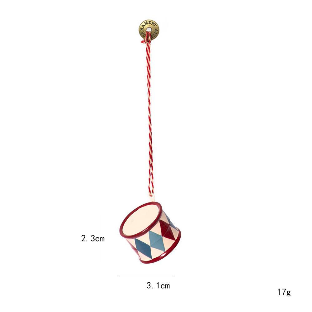 Nordisk Jul Hängande Dekoration Tecknade Soldater Ängel DIY Droppprydnader Dubbelsidiga Järnkonst Julgransprydnad