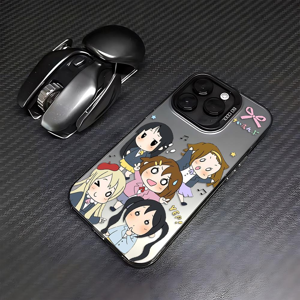 Cute Japanese Anime Girl K-ON Phone Case For iPhone 17 16 15 14 13 12 11 mini Pro Max X XR XSMAX 8 Air Plus Anti Fall Matte Back