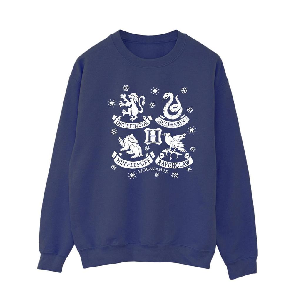 HARRY POTTER Womens/Ladies House Icons Christmas Sweatshirt