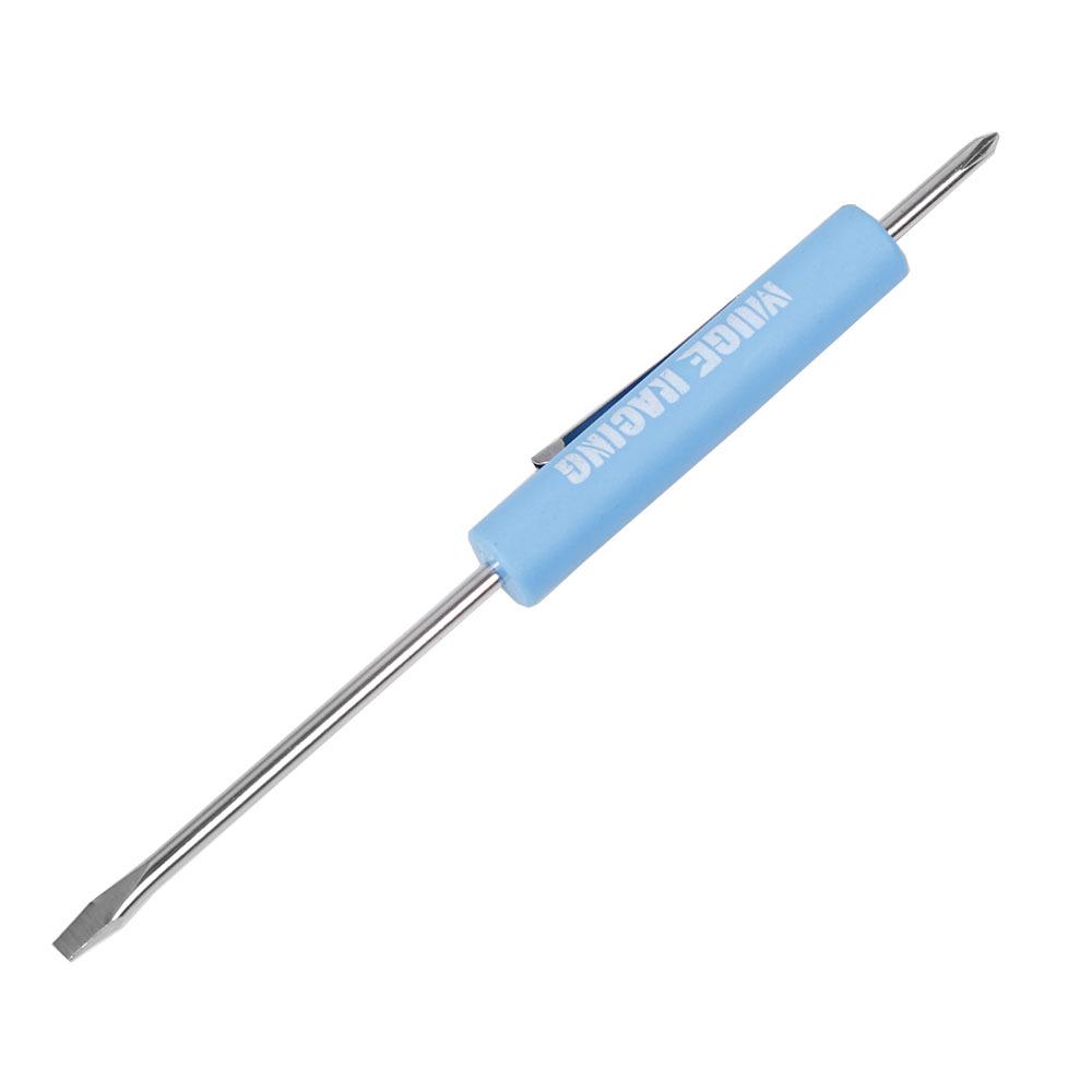 Dual-Ended Magnetic Mini Screwdriver - Flathead & Phillips: Ideal for Assembly Workers