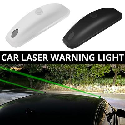 5V USB Şarj Edilebilir Araba Lazer Işığı Beyaz Siyah Otomatik Yeşil Sis Hava Durumu Anti-Tailgating Fren Uyarı Işıkları Anti-Çarpışma Lambası