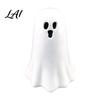 Ghost Shaped Light Decor Ceramic Hollow Night Light Cute Halloween LED Glow White Figurine Lamp Ceramics for Holiday Party Decoration Desktop
