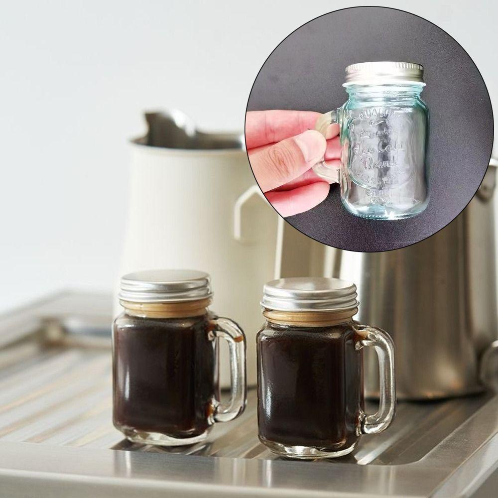 120ml Storage Glass Bottle Leakproof Coffee Milk Juice Bottle Home Party Bar
