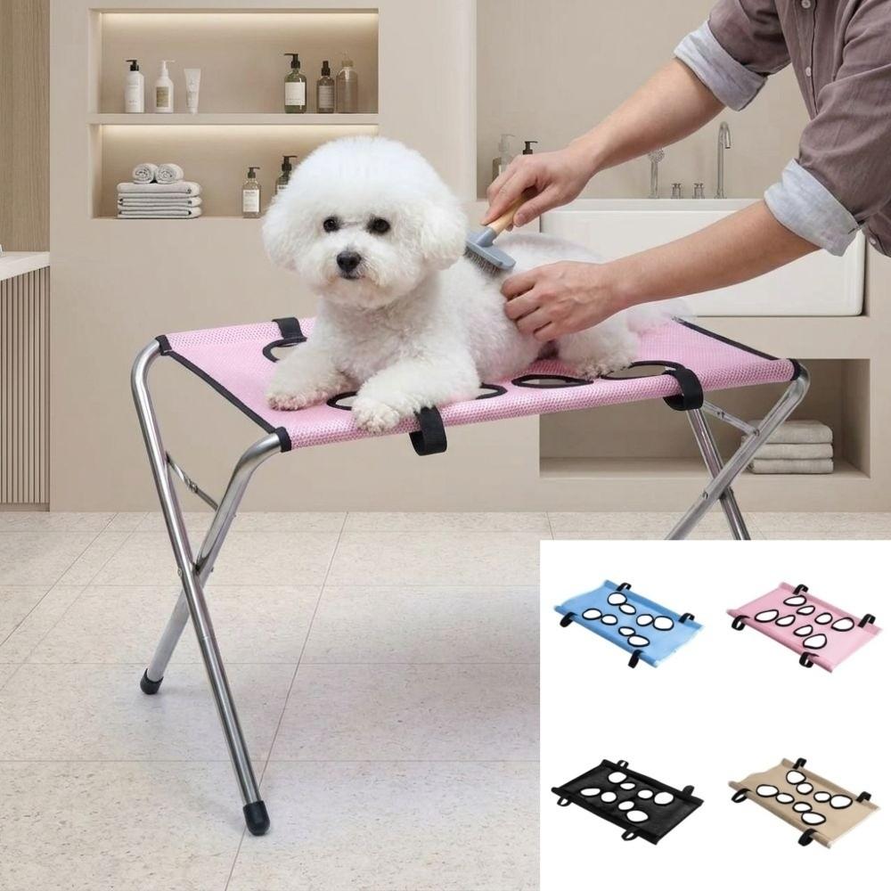 Foldable Pet Bathing Stand Cloth Replaceable Accessories Pet Washing Rack Cloth Drying