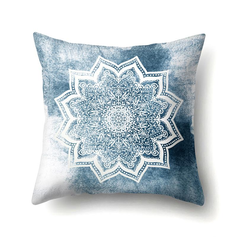 American Retro Ethnic Bohemian Polyester Pillow Case Car Decoration Home Printed Waist Rest Pillow Case