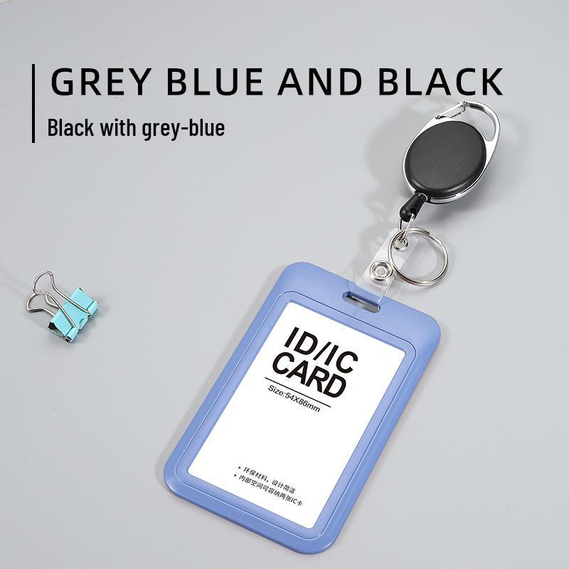 Retractable ID Card Lanyard & Badge Holder with Dual-Use Clip for Work, Campus, or Meal Cards