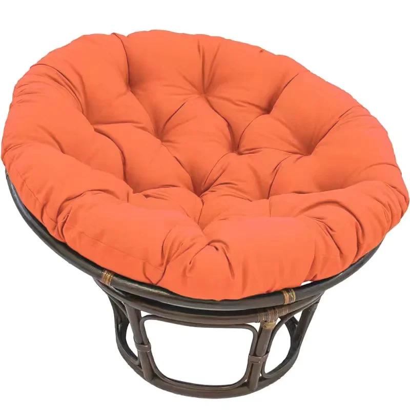 60/80/90/100cm Runder Pouf Tatami Kissen Kissen Bodensitzkissen Garten Sitzkissen Polster Wurfkissen Kissen Haus Sofakissen 60x60cm orange
