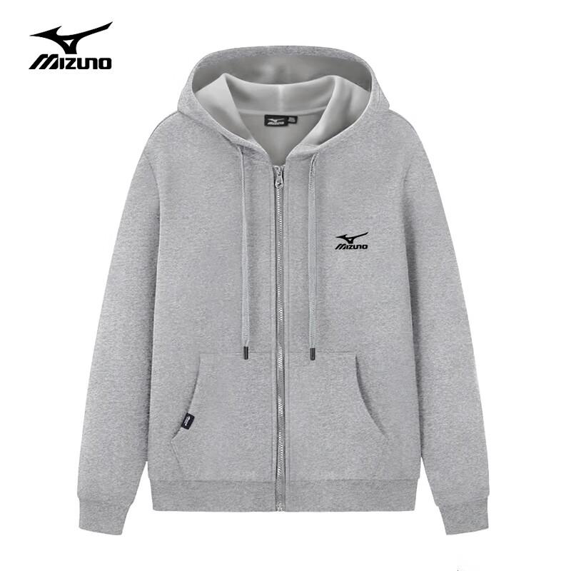 Mizuno Men's Outdoor Casual Hooded Zip-Up Sweatshirt