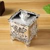 Luxury European Style Plastic Cotton Swab Toothpick Box Living Room Household Retro Cotton Swab Toothpick Sealed Storage Boxs