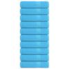 Vidaxl Bath Towels, 10 Pcs, Turquoise, 70X140 Cm, 100% Cotton