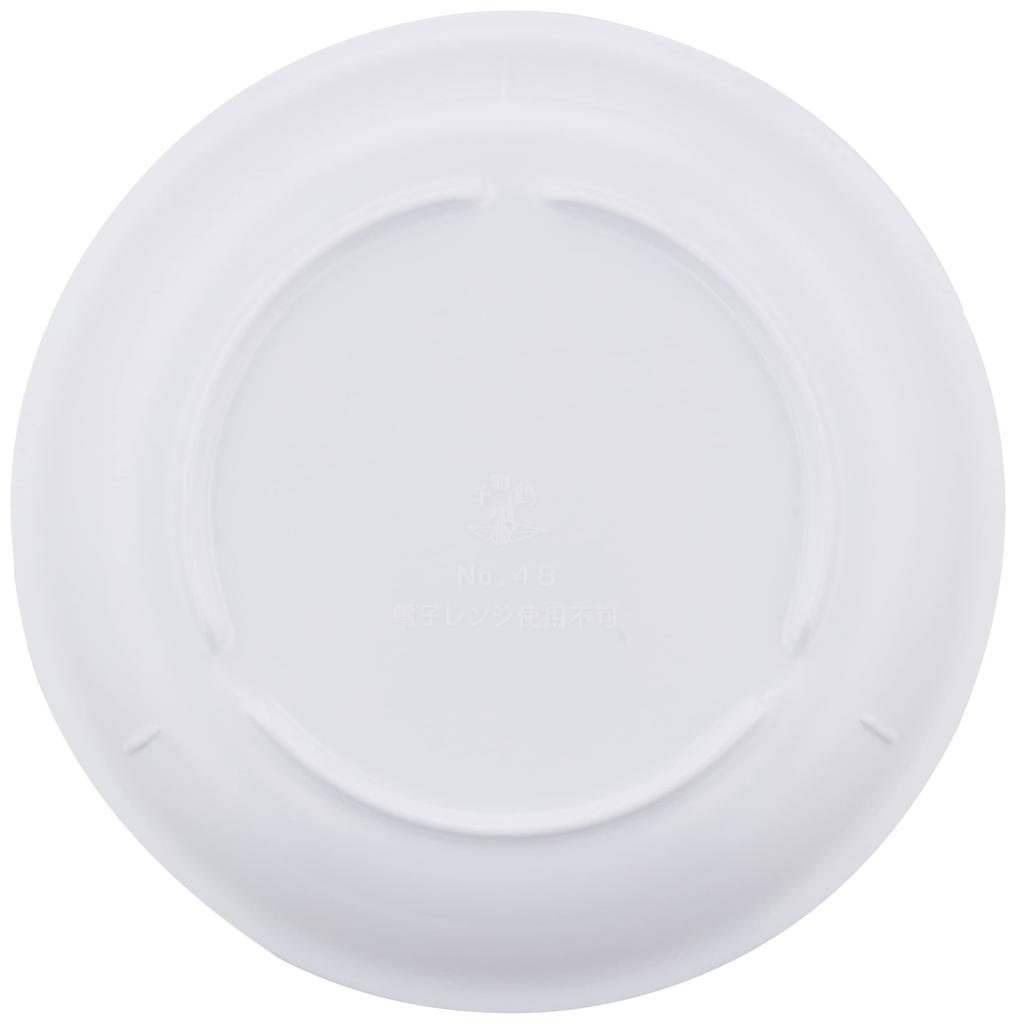 Nagao Unbreakable White Dishware, Medium Plate, 15cm, Made in Japan, No. 48