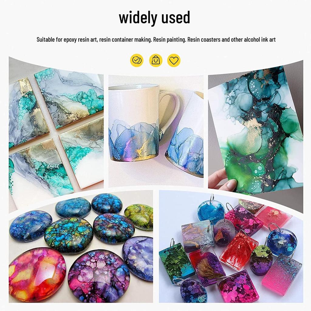 Farbessenz: 3D Kristallkleber & Alkohol-Tinte Farbstoff für AB-Kleber