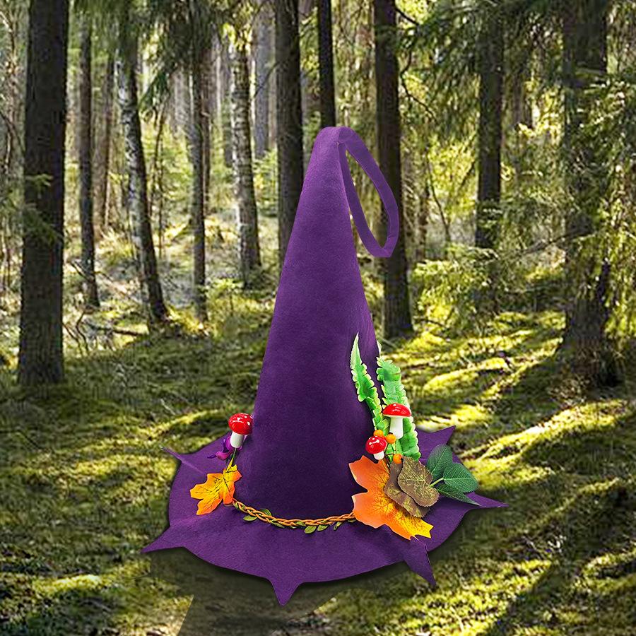 Halloween Hats, Halloween Decorations, Halloween Parties, Purple Hats, Felt Craft Hats, Party Decorations, Cosplay Props