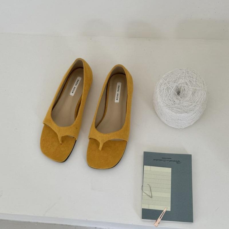 2025 New Beautiful Small Wedge Heel Bag Heel Roman Shoes French Niche Suede Inner Heightening Toe Sandals Women's Summer