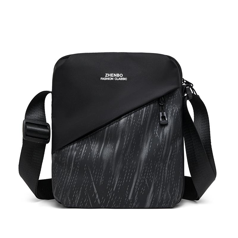 

Мужская сумка через плечо, водоотталкивающая, с несколькими карманами чёрный