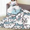 Cute Chiikawa Blanket Soft Warm Comfortable Plush Throw Blanket For Outdoor Picnic Flannel Bedspread Bed Cover