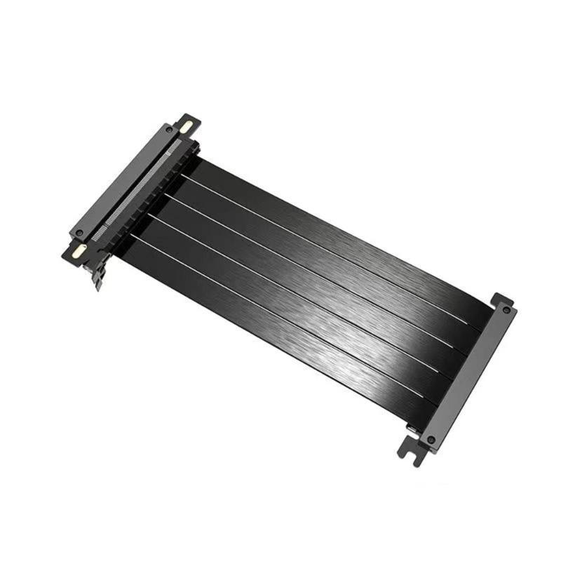 

Кабель-удлинитель PCIe4.0 x16 с двойным разворотом, 20 см. Оптимизированные воздушные потоки для улучшенного охлаждения и стабильности чёрный