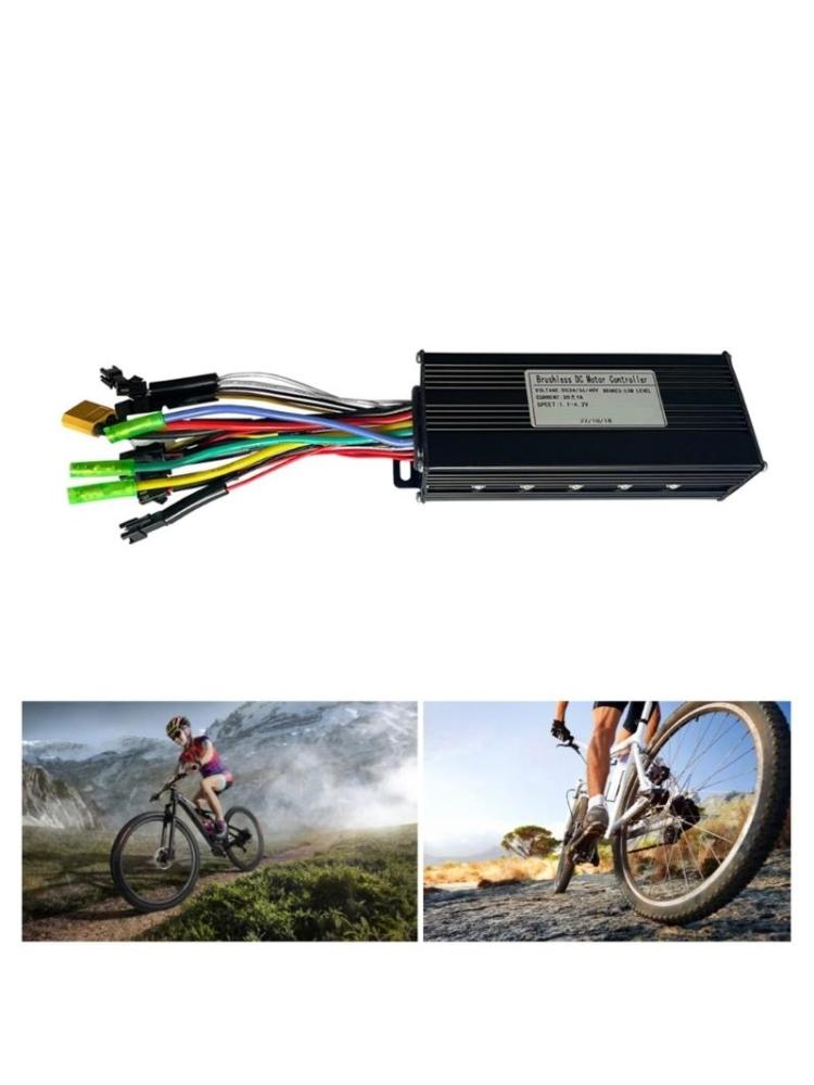 30A Sine Wavy Controller For Electric Bike Conversion With Excellent Heat Dissipation And Three Modes 24V 36V 48V