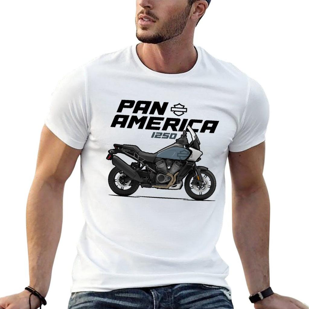 HD Pan America 1250 - Grey T-Shirt graphic shirts summer tops quick drying anime stuff mens white t shirts