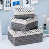 Desktop Storage Box Woven Snacks Cosmetics Toy Storage Basket Household Fabric Coffee Table Miscellaneous Items Key Basket