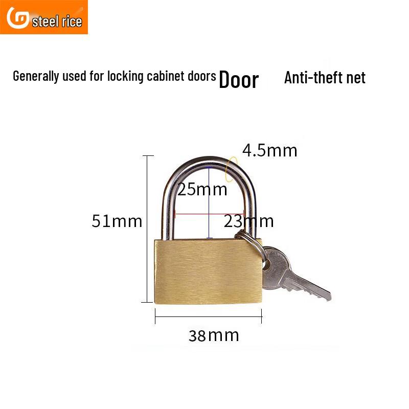 CBTS-L Copper Short Shackle Padlock