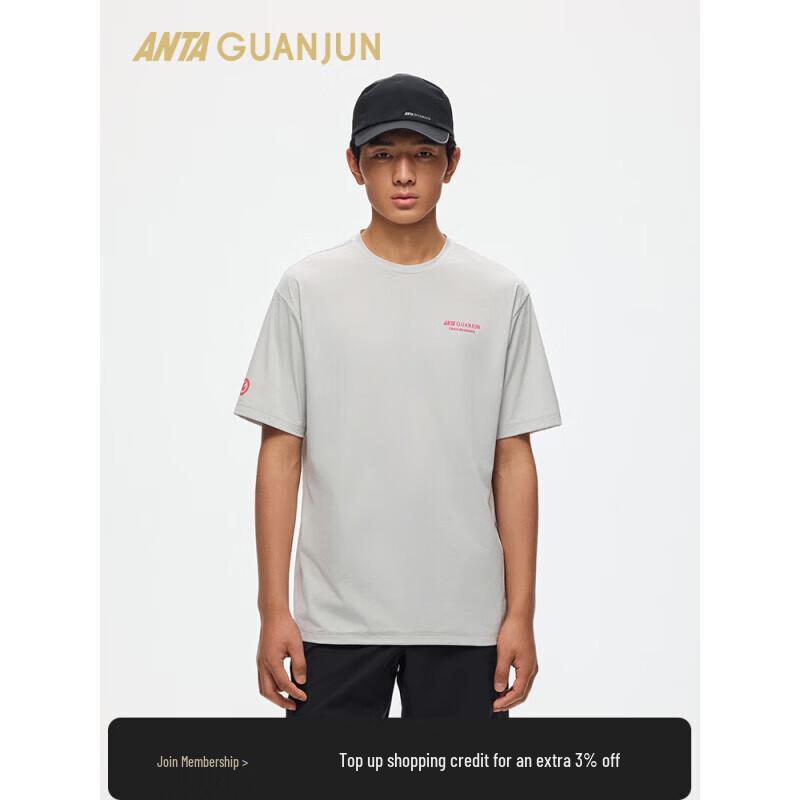 Мужская футболка ANTA серии Champion Outdoor с коротким рукавом и круглым вырезом, быстросохнущая M