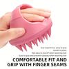 Scalp Massager Shampoo Brush Silicone Head Cleaning Brush Handheld Shower Scalp Cleaning Brush Bathroom Accessories