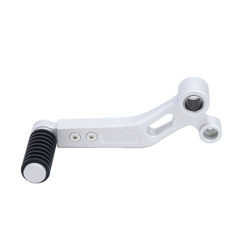 Motorcycle Folding Gear Shift Lever For 250SR SR250 Adjustable Length Replacement Accessories (Silver)