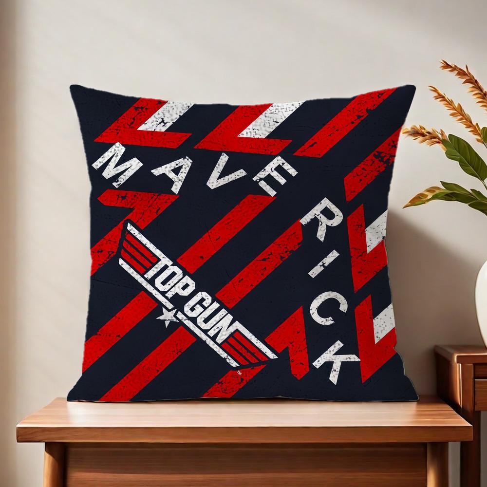Film T-top G-gun Cute Cool Cushion Cover For Pillow Printing Sofa Decoration Home Car Room Coffee Shop Office Nordic Simplicity