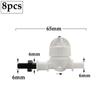 Garden Miniature Valve Anti Drip Valve Cross Mist Connector Drip Irrigation For Greenhouse Atomizer Nozzle Connector 8Pcs