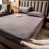 Mattress Thickened Milk Fleece Thermal Mattress Simmons Protective Cover Bed Cover Mattress Pillowcase Three-Piece Set