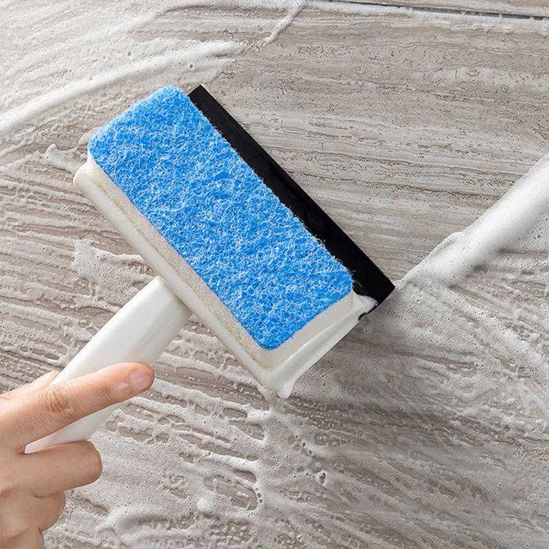 1PC 2in1 Glass Window Wiper Soap Multifunctional Cleaning Brush Cleaner Squeegee Mirror Bathroom Wall Cleaning Brush Tools for Home