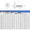 304 Stainless Steel Black Zinc Plated Phillips Countersunk Self-Tapping Screw M2-M6, Black Flat Head YB846