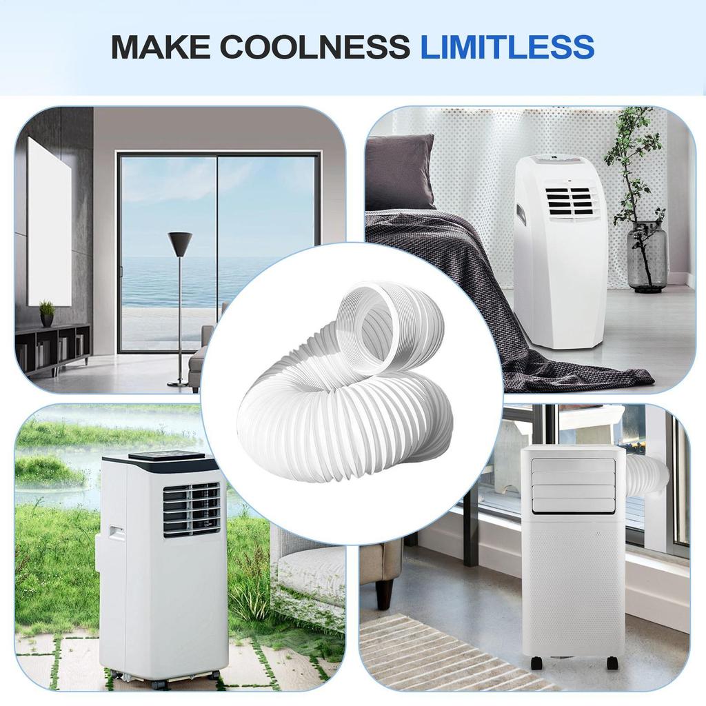 Portable Air Conditioner Window Vent 150cm AC Exhaust Hose Universal Coupler Adjustable Window Seal Universal Duct ExtensionPipe